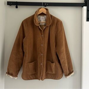 Vintage Corduroy Quilted Oversized Barn Chore Coat Jacket Women’s XL